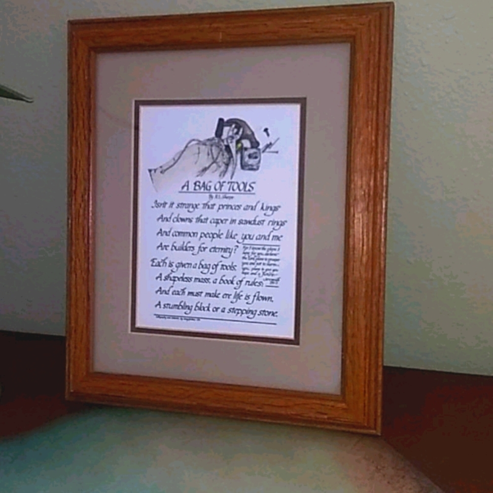 🍁"Bag of Tools" Framed Print
